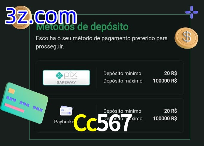 O cassino Cc567 oferece uma grande variedade de métodos de pagamento